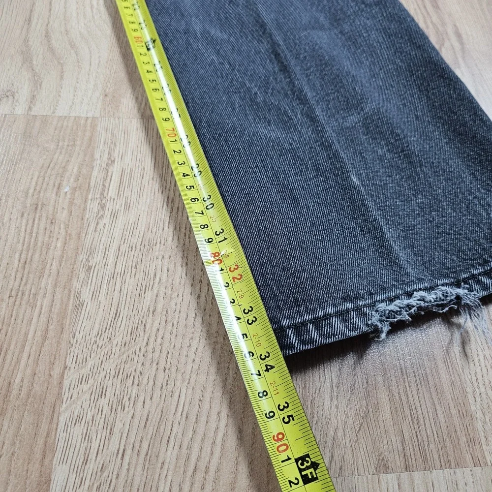 Vintage‎ Levis Jeans Mens 34x34 Black Denim 505 Regular Fit Straight Pants Y2K